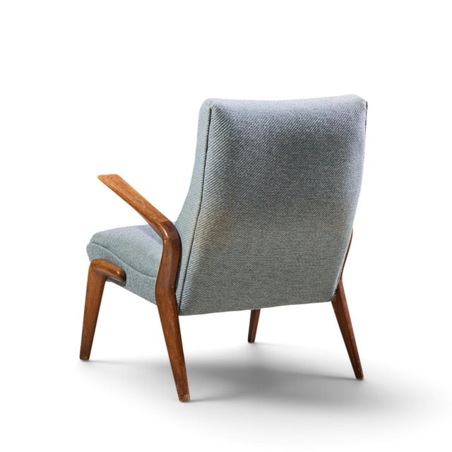 Brown Osvaldo Borsani for Tecno Pk71 Mid Century Italian Walnut Lounge Chairs - Pair For Sale - Image 8 of 12
