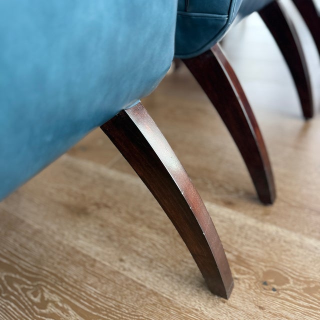 Gilbert Rohde Set of 10 Gilbert Rohde Art Deco Chairs With Rose Tarlow Leather For Sale - Image 4 of 16