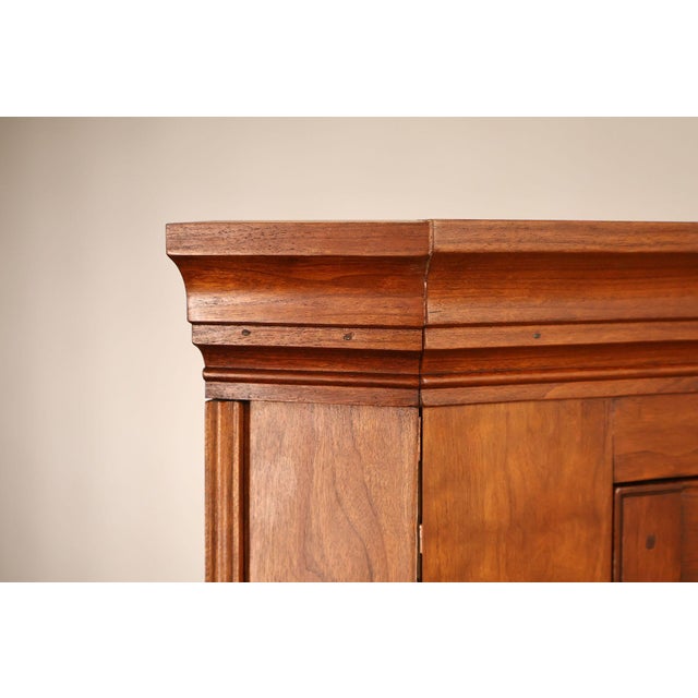Late 20th Century Federal Style Cherry Custom Quality Corner Cabinet For Sale - Image 5 of 18