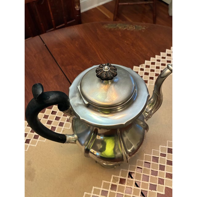 Traditional Pewter Teapot - James Dixon and Sons. Model 1833 C. For Sale - Image 3 of 5