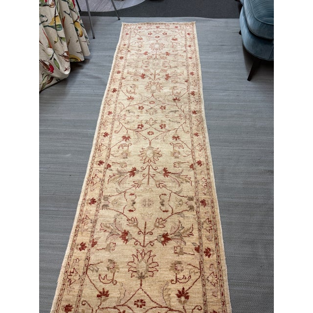 2ft 8in × 9ft 6in Pakistani Afghan Oushak Runner Rug For Sale - Image 12 of 12