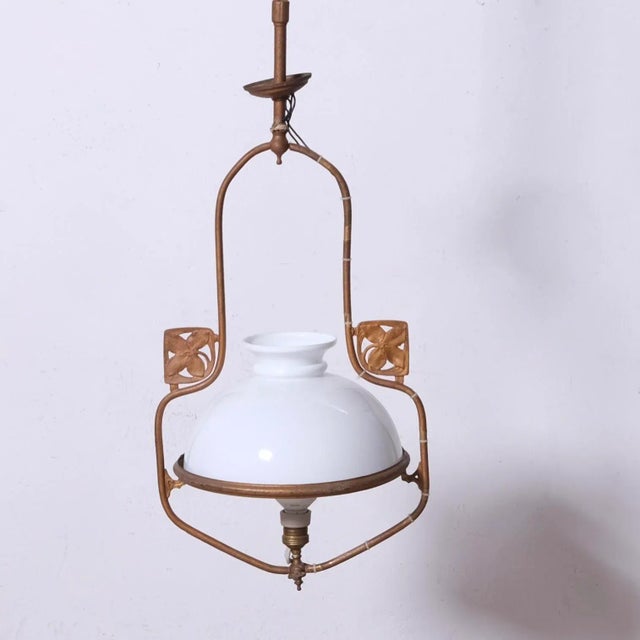 Antique Art Nouveau Lantern Pendant, 1890s For Sale - Image 16 of 16