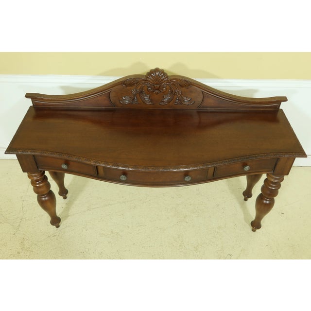 Approx: 15 Years Old Dovetailed Drawer Construction Large Impressive Sideboard Victorian Style Nice Turned Legs Offered @...