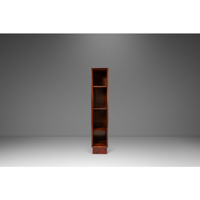 Mid-Century Modern Danish Mid-Century Modern Free-Standing Bookshelf in Rosewood Attributed to Ejvind Johansson, Denmark, C. 1960s For Sale - Image 3 of 18