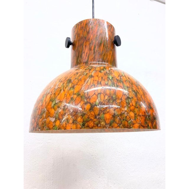 Pendant lamp from the 1970s and 1980s. Glass. Good used condition. A small chip on one of the screw holes. 32 x 34 cm This...