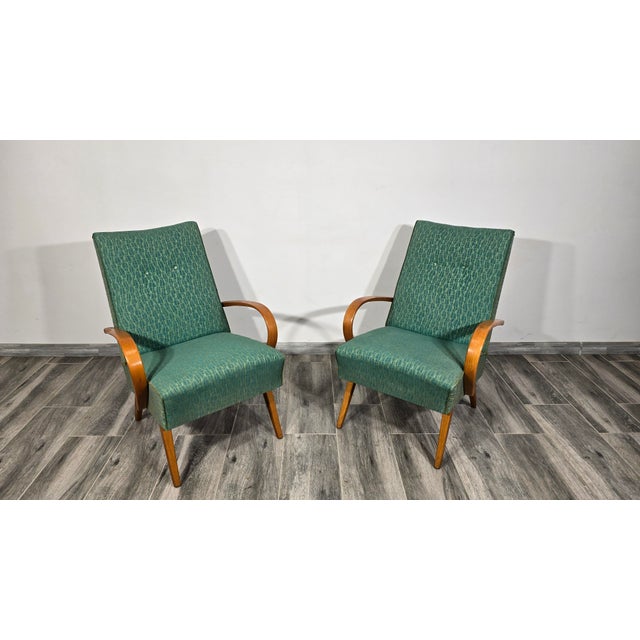 Vintage Armchairs by Jaroslav Smidek, 1960s, Set of 2 For Sale - Image 10 of 11