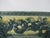 Ceramic Majolica Japan Rectangular Green & Yellow Flower Planter Box With Grape Feet For Sale - Image 7 of 10