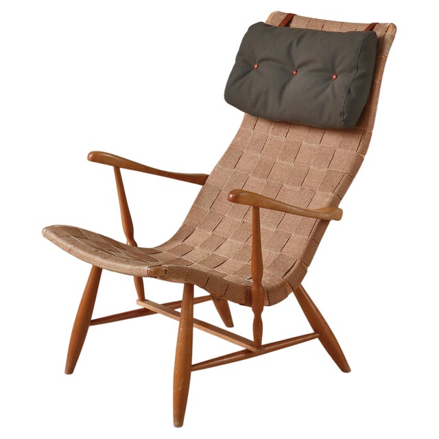 Swedish Modern Anders Lounge Chair by Yngve Ekström, 1945 For Sale