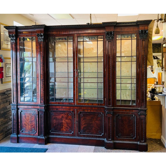 Antique English 1810 Breakfront For Sale - Image 13 of 13