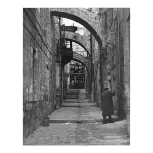 1964 Jerusalem Way of the Cross Cityscene Photograph by Don Ware