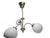 Metal Art Deco Glass and Brass Chandelier, Poland, 1970s For Sale - Image 7 of 12