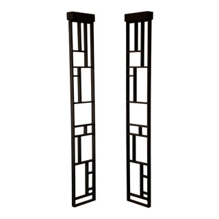 1980s Modern Tall Architectural Floor Lamps - a Pair For Sale