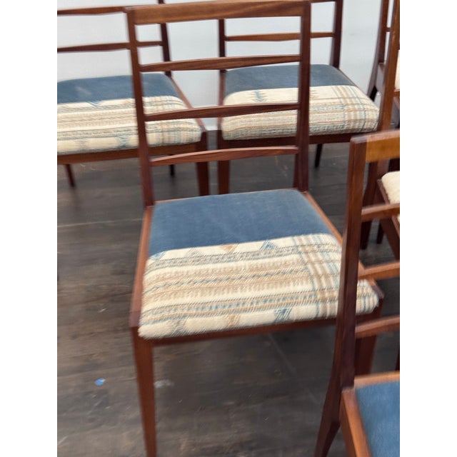 Blue Mid 20th Century A. H. McIntosh Dunvegan Dining Chairs, Set of Six For Sale - Image 8 of 12