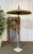 Indonesian Parasol in Wallpaper, Wood and Wool, 1950s For Sale - Image 3 of 17