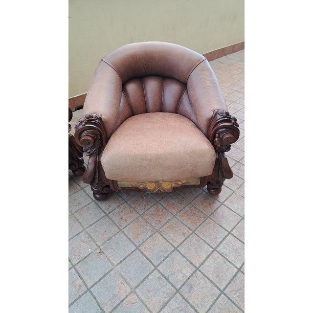 Vintage Italian Living Room Set, 1970s, Set of 3 For Sale - Image 4 of 7