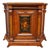 Late 19th Century Renaissance Revival Ebonized Walnut Paneled Credenza With Marquetry & Inlay For Sale