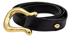 Mid 20th Century Tiffany & Co. Elsa Peretti Vintage Equestrian Horseshoe 18k Y Gold Buckle Belt