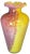 Contemporary Vintage 14 In. Tall Murano Pink Yellow Spatter Confetti Vase For Sale - Image 3 of 18