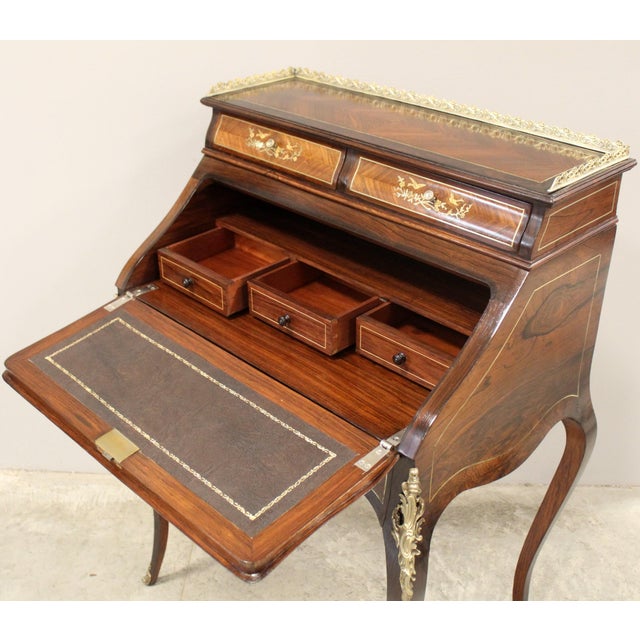 19th Century Napoleon III Writing Desk For Sale - Image 11 of 14