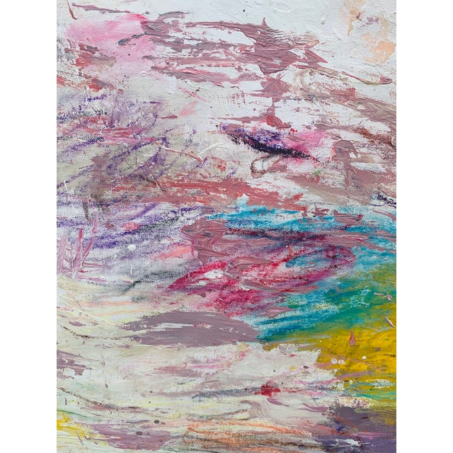 Abstract Contemporary "Sakura" Original Abstract Painting by Louie DeVito For Sale - Image 3 of 7