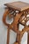 Vintage French Art Nouveau Style Carved Teak Pedestal Plant Stand Side Table For Sale - Image 14 of 18