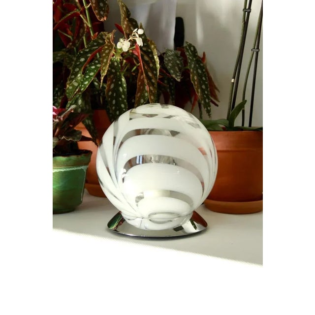 Vintage Space Age Murano Table Lamp, Italy, 1970s For Sale - Image 11 of 11