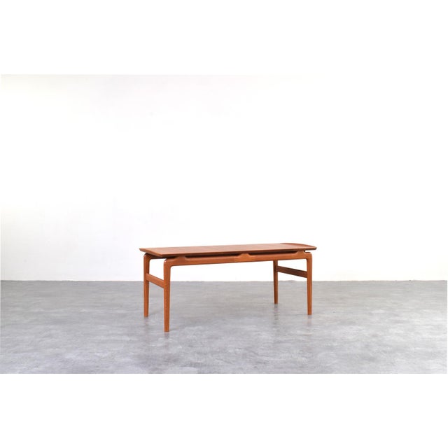 Teak Model 640 Coffee Table by Peter Hvidt & Orla Mølgaard-Nielsen for France & Søn, 1950s For Sale - Image 13 of 13