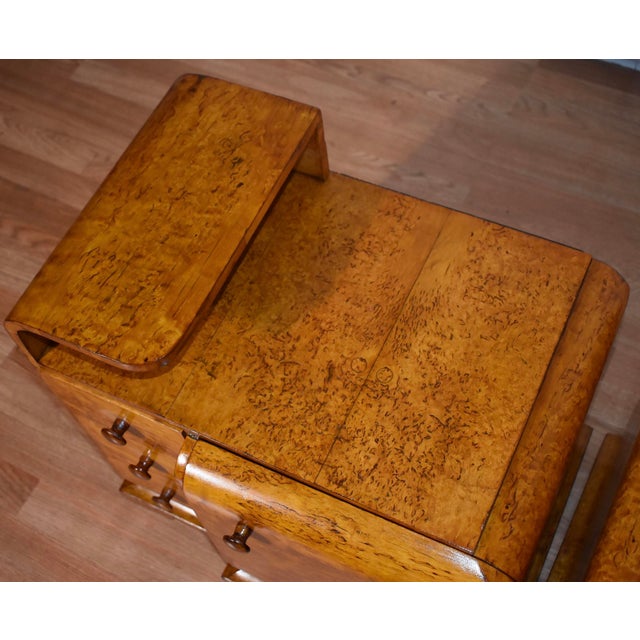 1920s Antique Art Deco Birdseye Maple Nightstands a Pair Chairish