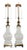 Stiffel Style Ceramic Craquelure Lamps White - a Pair For Sale - Image 9 of 9