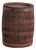 Antique Wooden Barrel with Iron Hoops, Hungary, 1930 For Sale