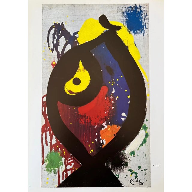 Joan Miro Tete Derriere Le Miroir Dm04231 1978 For Sale