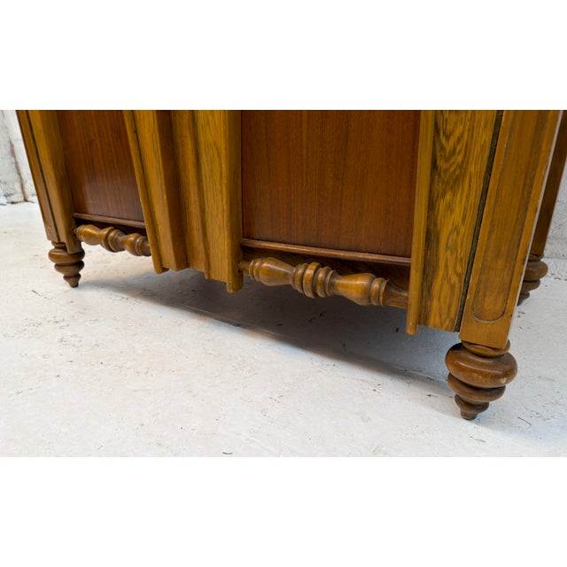 Unique Vintage Two-Door Mid-Century Modern Oak Wardrobe For Sale - Image 12 of 14