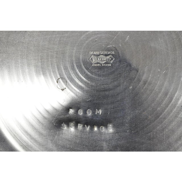 Mid-Century Modern Vintage Mid Century Modern Nickel Silver Plated "Room Service" Champagne Bucket For Sale - Image 3 of 15