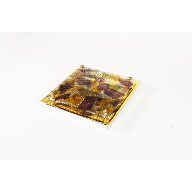 Brass and Murano Glass Flush Mount from La Murrina, 1970s For Sale - Image 11 of 11
