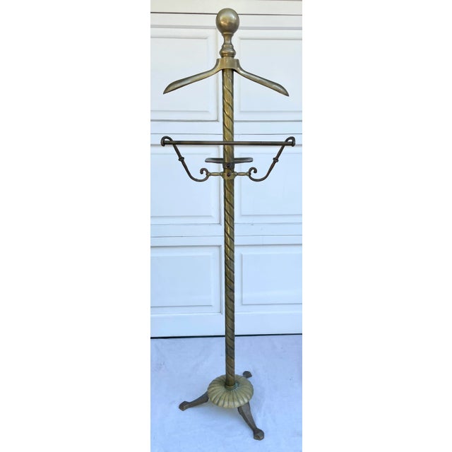 Early 20th Century Art Deco Solid Brass Gentleman's Valet For Sale - Image 13 of 13