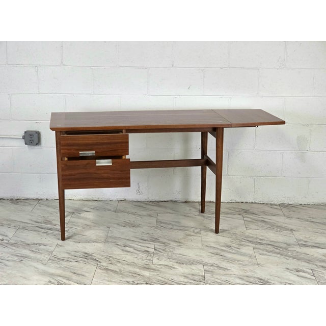 1950s American of Martinsville 'Accord' Drop Leaf Desk For Sale - Image 9 of 12