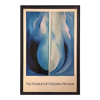 1980s Framed Georgia O'Keefe Poster For Sale