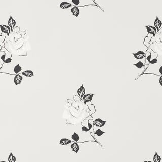 Sample - Schumacher Adele Wallpaper in Grisaille For Sale