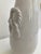 White Glazed Tall Vase With Braided Handles For Sale - Image 4 of 9