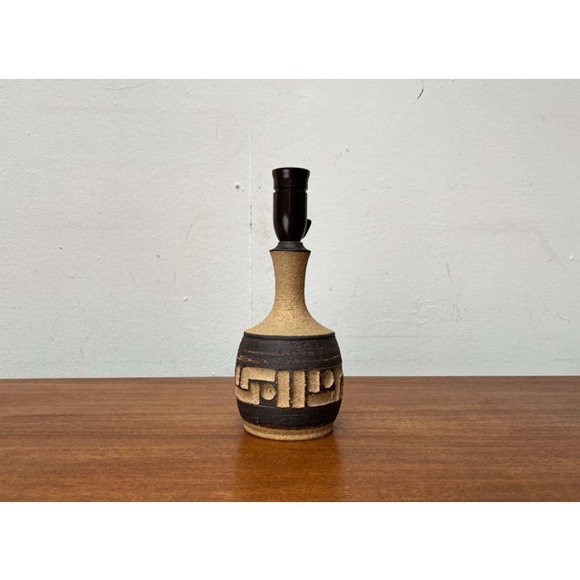 Mid-Century Modern Danish Studio Pottery Table Lamp from Axella, Denmark, 1960s For Sale - Image 12 of 18