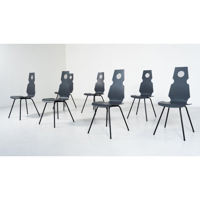 Wood Mid-Century Chairs frpm Theo Häberli, Switzerland, 1960s, Set of 7 For Sale - Image 7 of 12