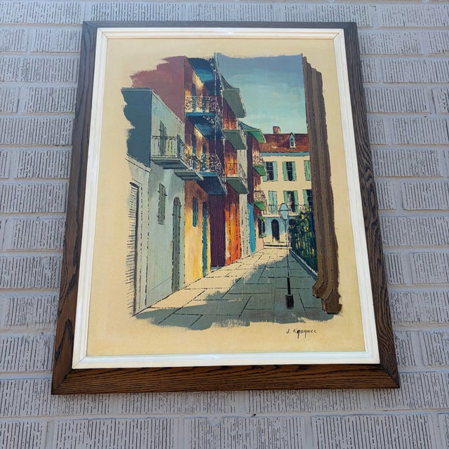 Joseph Kadanec Framed Painting, Mid-Century, Circa 1960s For Sale - Image 4 of 12