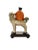 Wood Late 20th Century Chinese Porcelain Immortals Riding Dragon on Wood Base, Folk Art Figurine, 12"h For Sale - Image 7 of 11