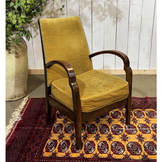 Vintage English Bridge Chair in Beechwood, 1950s For Sale - Image 12 of 12