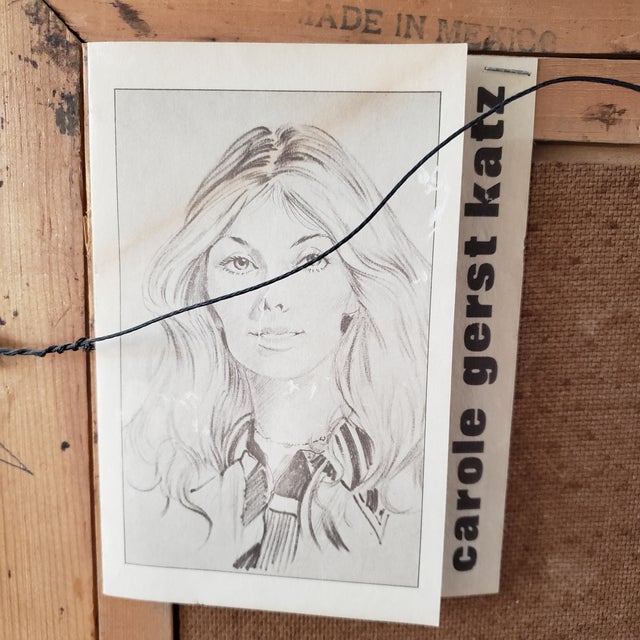 Ecru 1980s Carole Gerst Katz Textured Floral Art Impasto Oil Painting in Ornate Gold Gilted Wood Frame Signed For Sale - Image 8 of 18