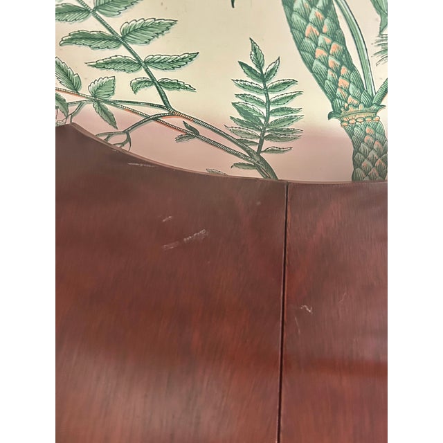 Late 20th Century Sherrill Furniture Mahogany Pembroke Drop-Leaf Side Table – Traditional Federal Style With Brass Hardware For Sale - Image 14 of 14