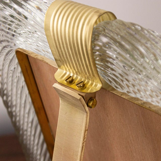 Murano Glass and Twisted Brass Picture Frame, Italy, 1990s For Sale - Image 9 of 12