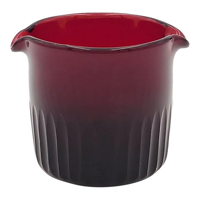 Red Glass Wine Rinser, Probably Georgian For Sale