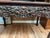 Japanese Early 20th Century Carved Wood Dragon Writing Desk With Fitted Cabinet and Shelves For Sale - Image 3 of 6