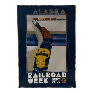 1980 Alaska Railroad Week Silkscreen by Susan Ogle For Sale